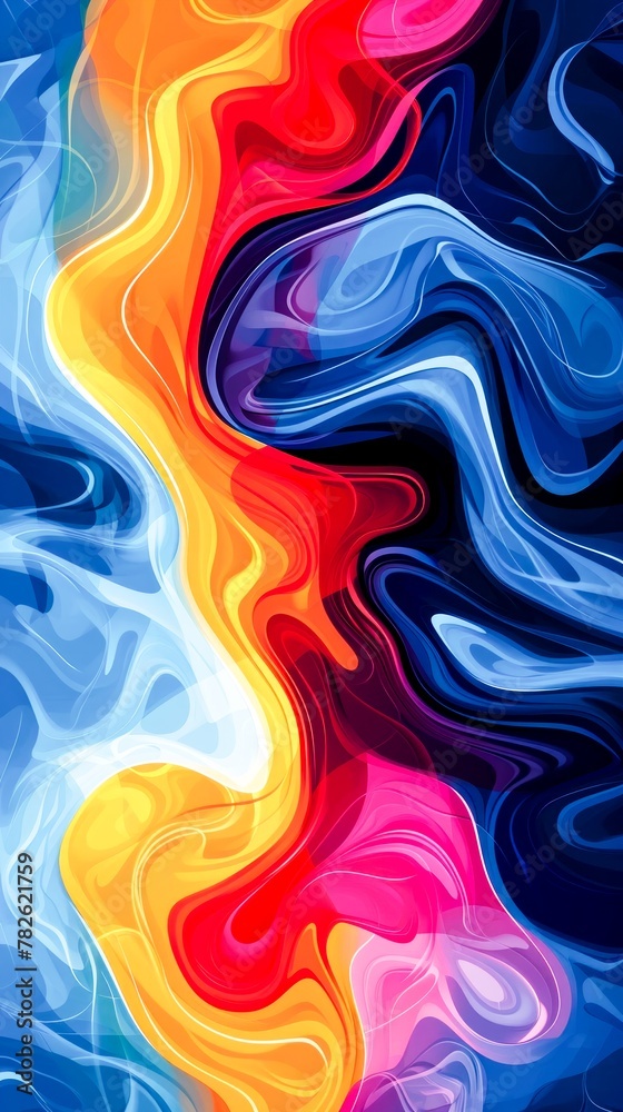 Digital effects. Multicolor abstract background or wallpaper.