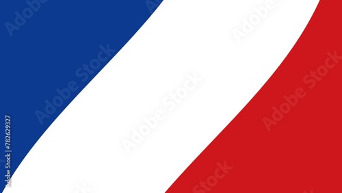 Animated background illustration of the flag of France animation photo