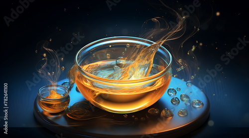 a magic bottle with candles inside. Generate Ai