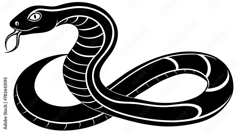 Fototapeta premium Snake and svg file