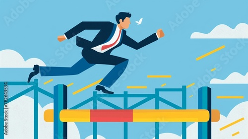 A corporate training module called Jumping Hurdles Achieving Your Goals, focusing on overcoming obstacles on the path to success