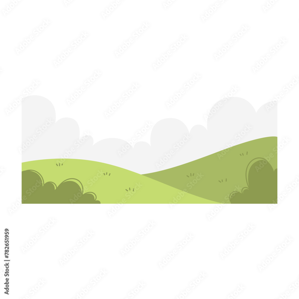 Green Field Illustration Green Field Illustration