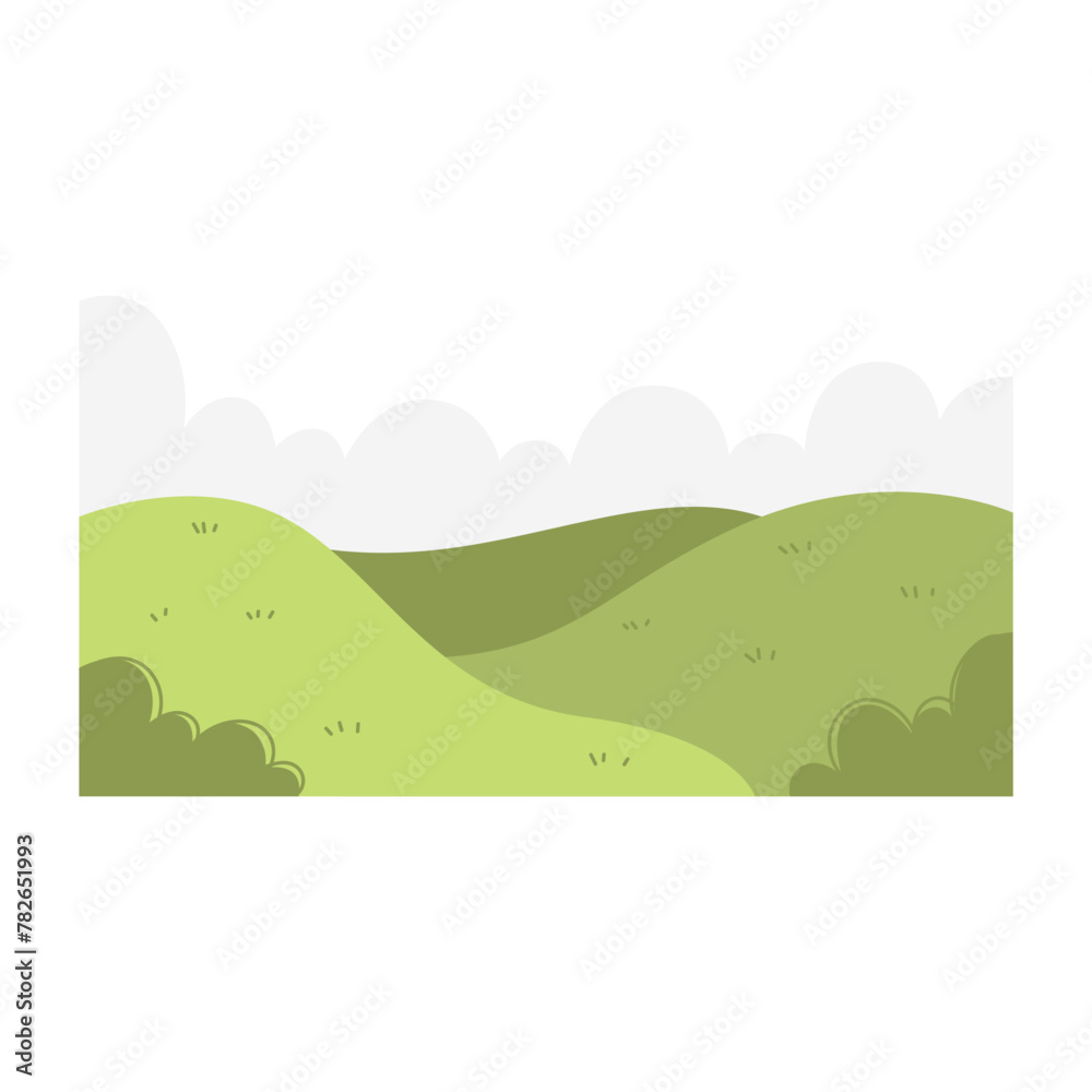 Green Field Illustration