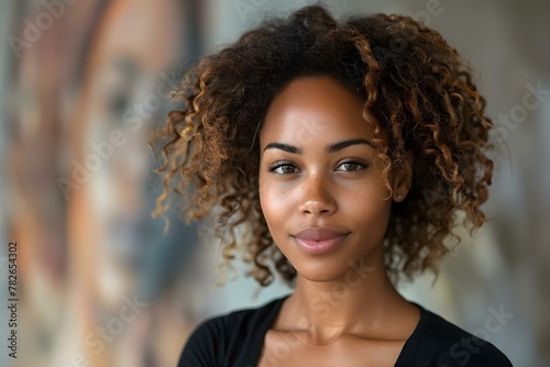 Empowering Portrait of a Confident Businesswoman. Concept Businesswoman, Confident, Empowerment, Portrait, Professionalism photo