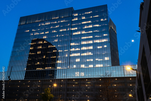 Building shadows and reflections