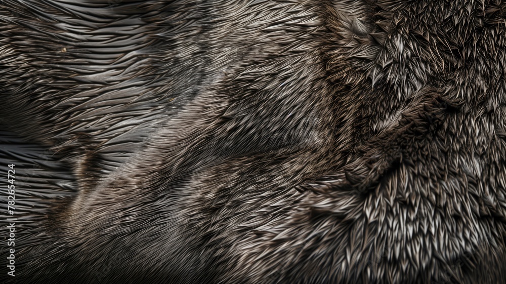 Close-up texture of animal fur with wave pattern Close-up texture of animal fur with wave pattern