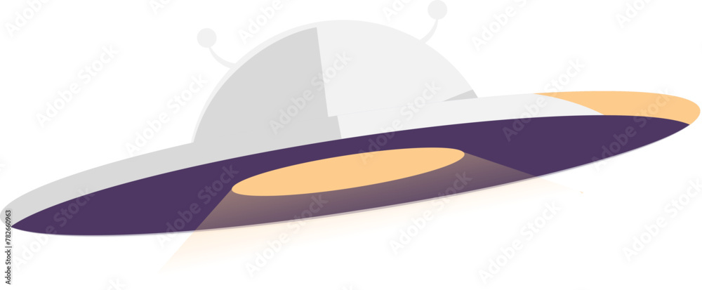 Flat style ufo