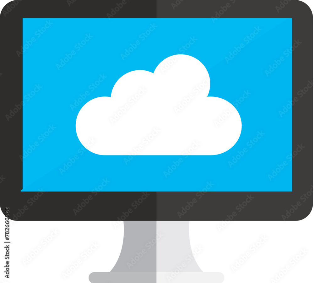 Flat style computer