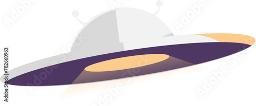 Flat style ufo