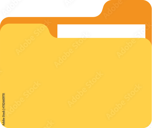 Flat style folder
