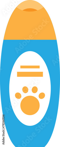 Flat style pet shower gel