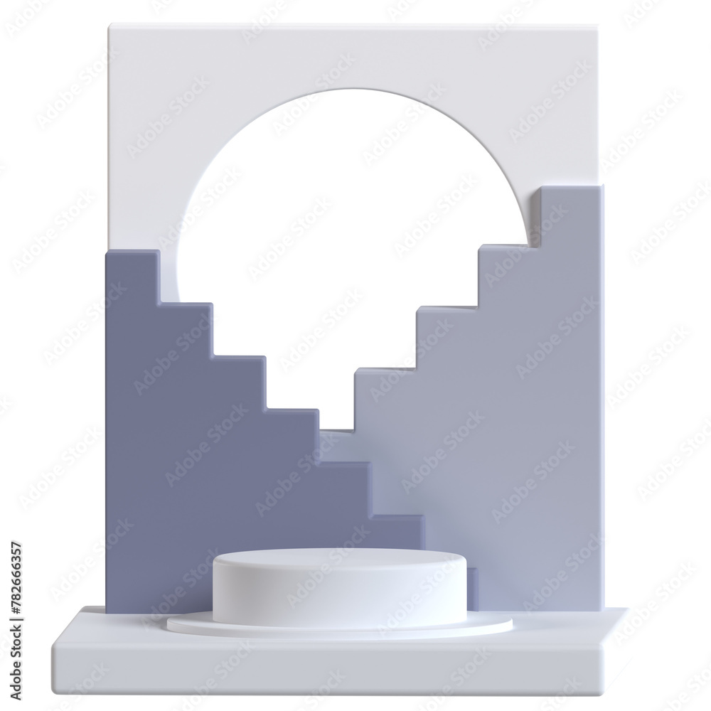 Podium Display Abstract 3D Object Geometry Podium Display Abstract 3D Object Geometry