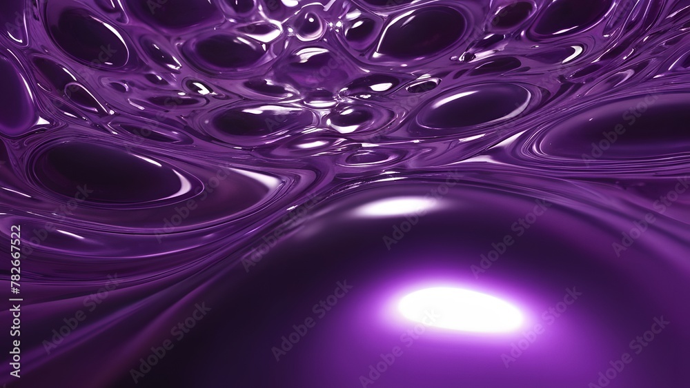 Purple liquid spreading across the surface creating an abstract background