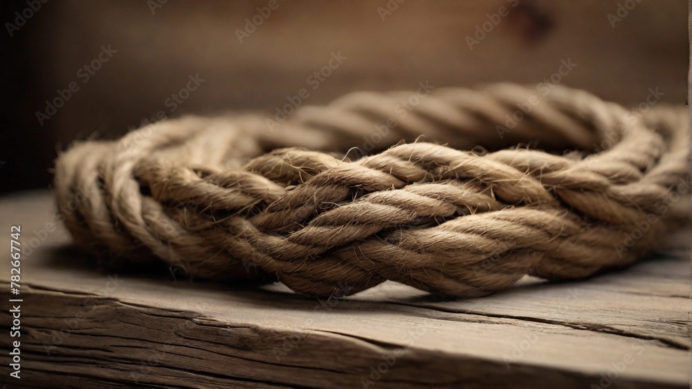 Rustic Rope, twisted patterns and textures of rustic rope or twine