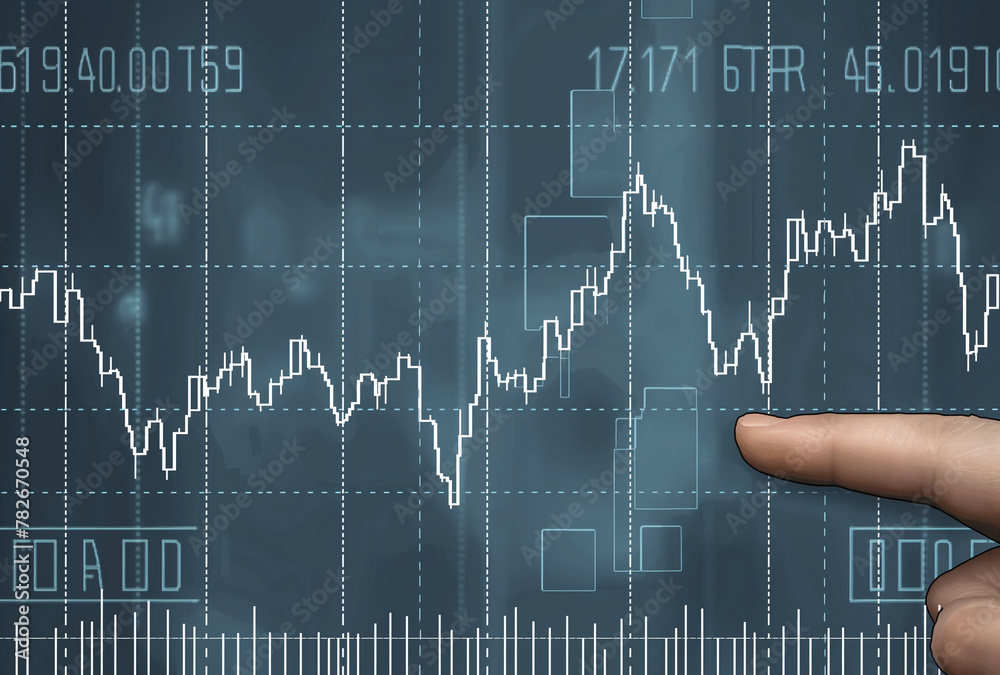Finger Pointing at Stock Market Chart Analysis
Finger Pointing at Stock Market Chart Analysis