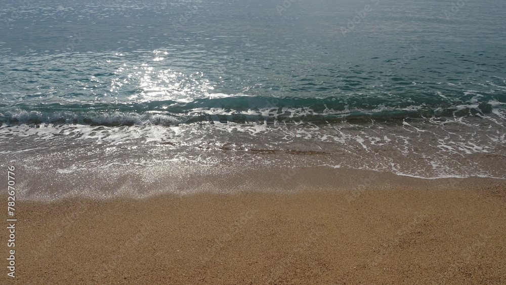 waves on the beach