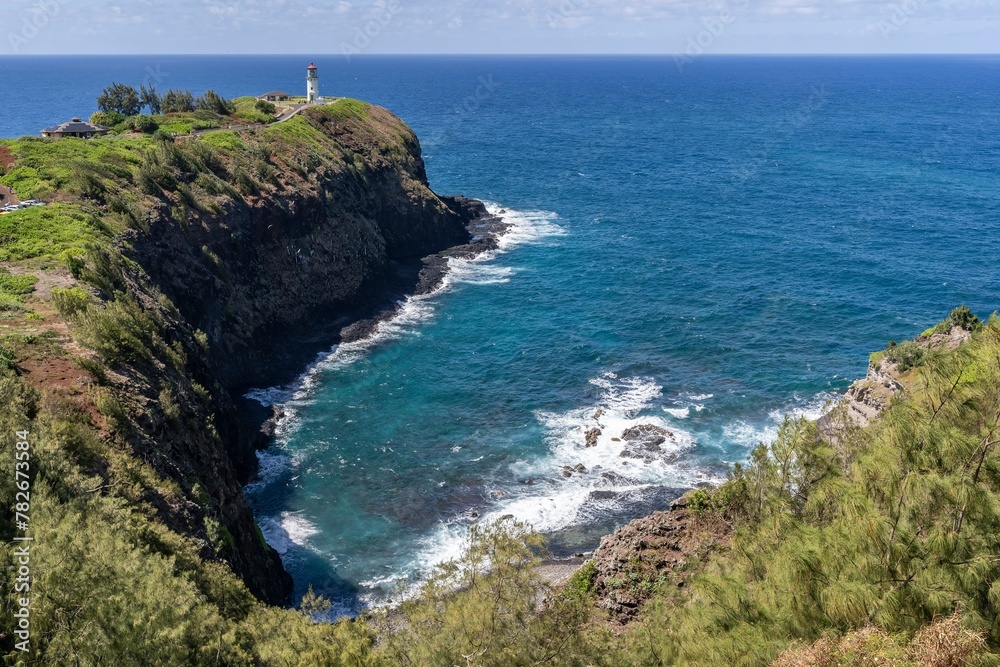 Kilauea Lighthouse, located on the northernmost point of Kauai, is a beacon of beauty and history.