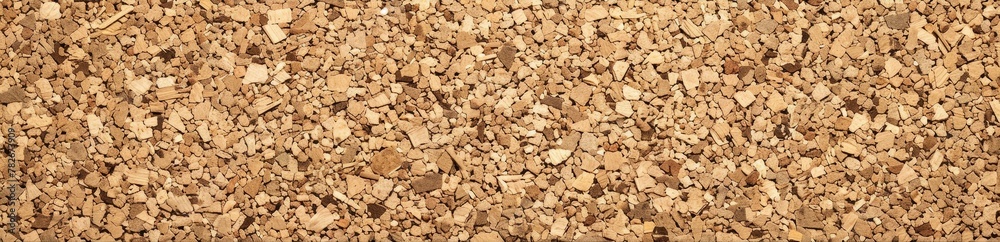 Detailed view of a cork surface showing its texture and natural patterns. Banner. Detailed view of a cork surface showing its texture and natural patterns. Banner.