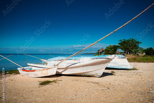 Coastal Fishing Boats in Campeche