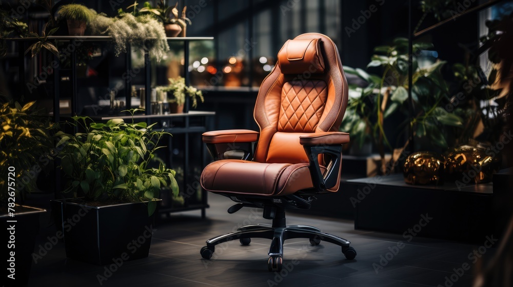 Comfortable leather office chair