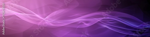 Pink and purple background with a wave of smoke rising upwards in a gradient pattern. Banner. Copy space.