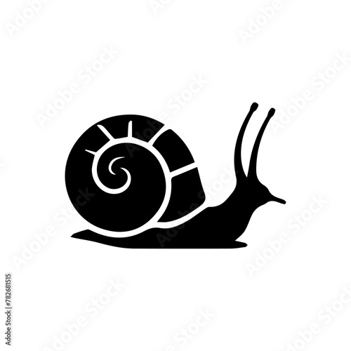 Snail  Silhouette Icon. Slug in Shell Crawl Pictogram. Helix Slow, Cute Escargot Moving. Slimy Eatable Spiral Mollusk Symbol Collection. Wildlife Concept. Isolated Vector Illustration.