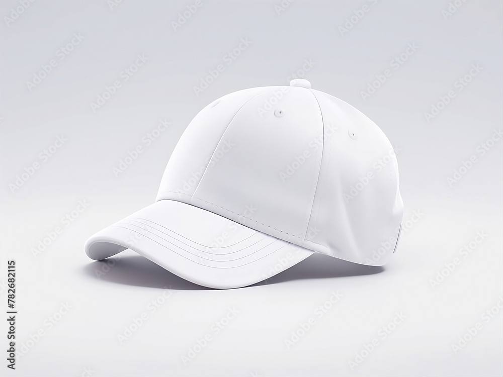 Baseball cap with soft shadows isolated on white background Baseball cap with soft shadows isolated on white background