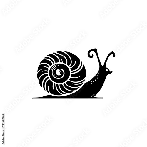 Snail  Silhouette Icon. Slug in Shell Crawl Pictogram. Helix Slow, Cute Escargot Moving. Slimy Eatable Spiral Mollusk Symbol Collection. Wildlife Concept. Isolated Vector Illustration.