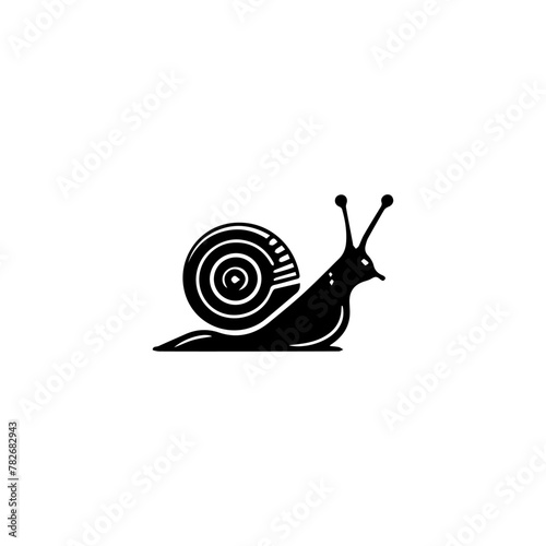 Snail  Silhouette Icon. Slug in Shell Crawl Pictogram. Helix Slow, Cute Escargot Moving. Slimy Eatable Spiral Mollusk Symbol Collection. Wildlife Concept. Isolated Vector Illustration.