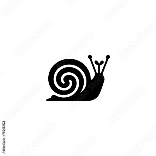 Snail  Silhouette Icon. Slug in Shell Crawl Pictogram. Helix Slow, Cute Escargot Moving. Slimy Eatable Spiral Mollusk Symbol Collection. Wildlife Concept. Isolated Vector Illustration.