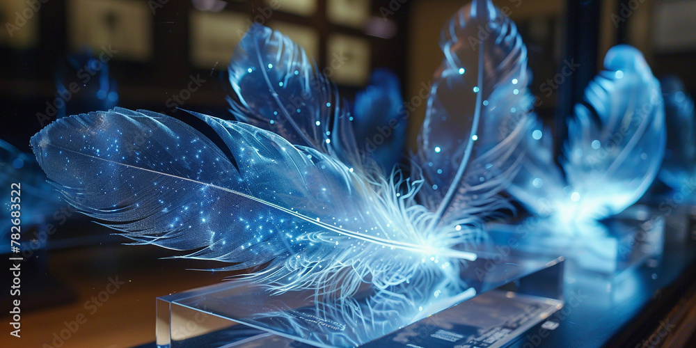 Naklejka premium In a realm where time flows backward scientists engineer DNA with quill and ink
