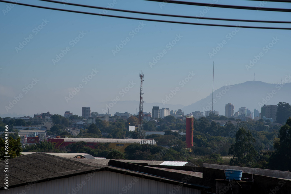 Fototapeta premium Urban landscape of the city of Santa Maria, RS, Brazil