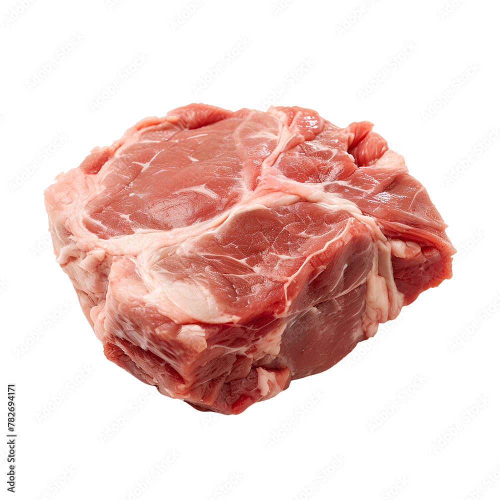 Raw Pork Shoulder, isolated, no background, transparent background Raw Pork Shoulder, isolated, no background, transparent background