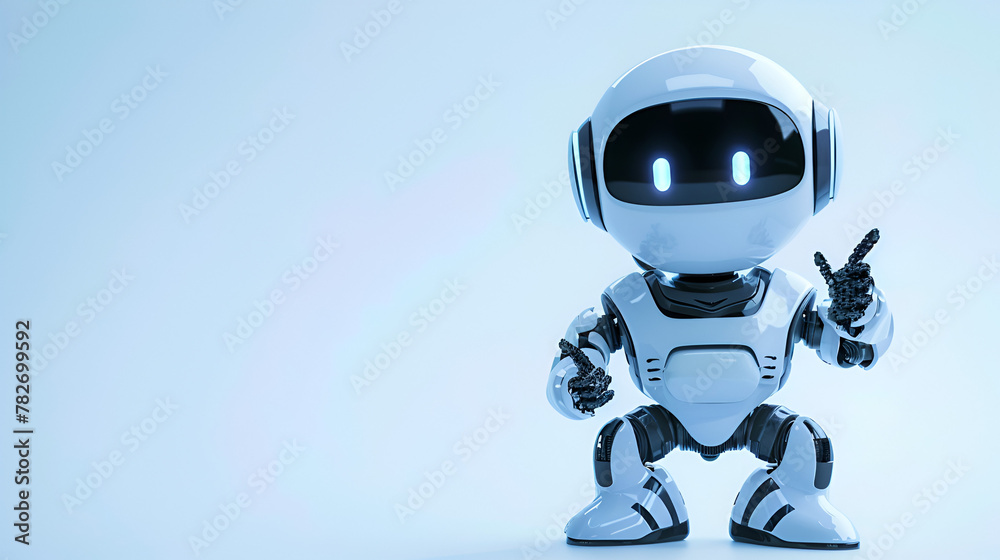 blue robot , generative ai blue robot , generative ai
