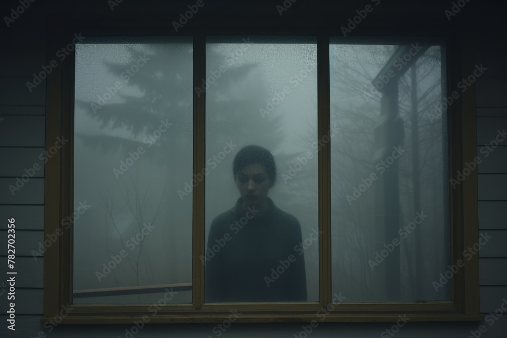 Fototapeta premium Obscured Reflection in Window