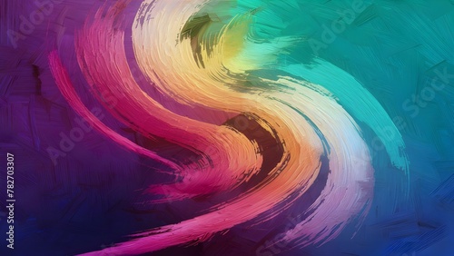 rainbow colors background with different shades abstract background with oil paint stains photo