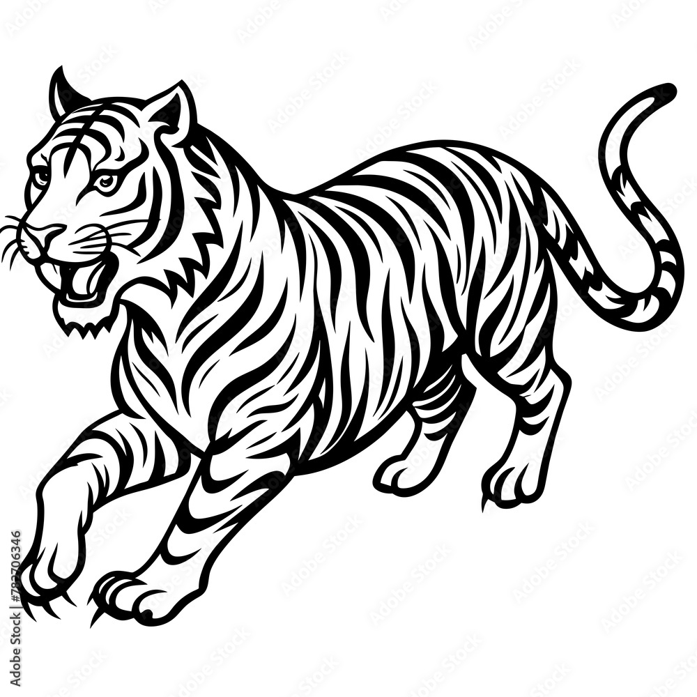 Naklejka premium zebra illustration