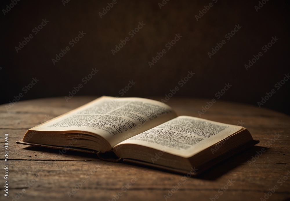 Obraz premium old book on wooden table