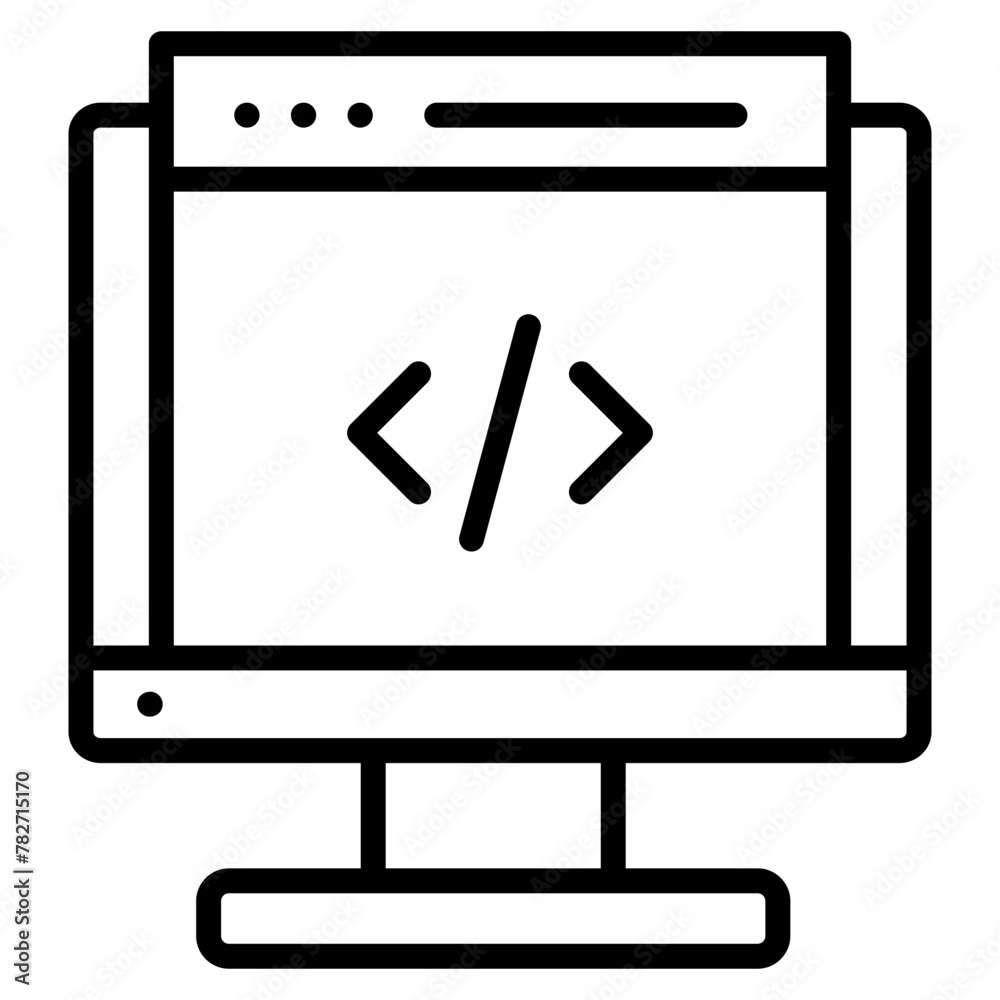 Code Icon Element For Design