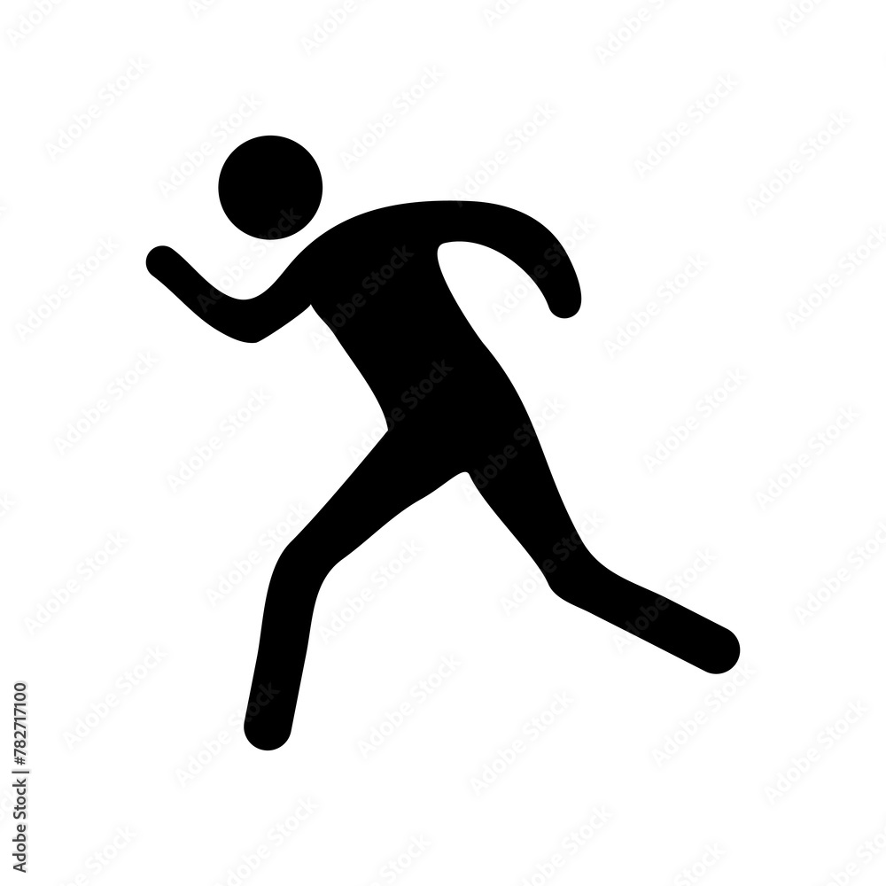 runner icon vector. flat trendy style simple illustration on white background..eps