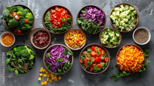 Crisp and refreshing salads with homemade dressings