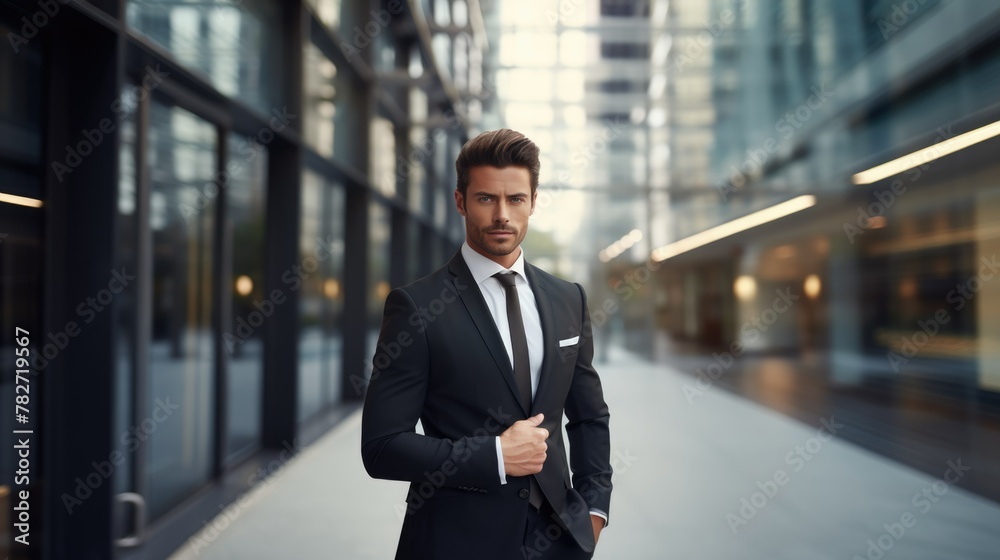 Businessman in a professional office setting Businessman in a professional office setting