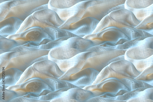 Abstract white silk fabric Textures of Sublime Balance and Grace