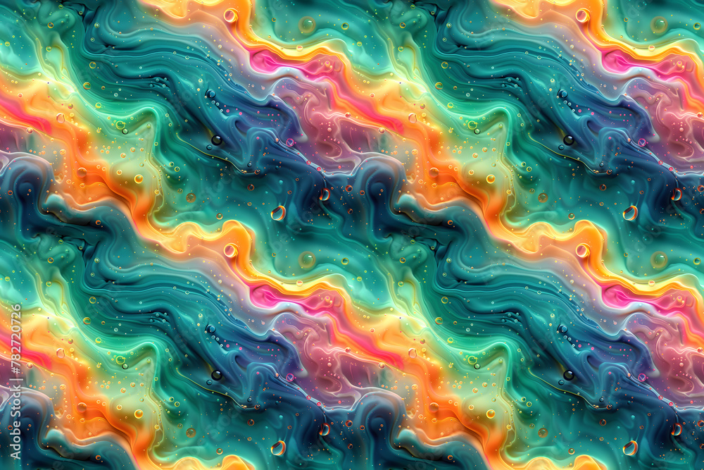 Abstract wave textures resembling fluid or liquid forms, psychedelic art