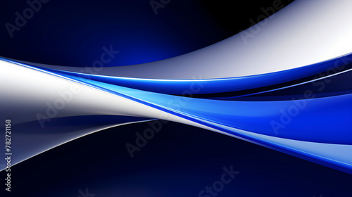 Digital technology white black blue geometric curve abstract poster web page PPT background © yonshan