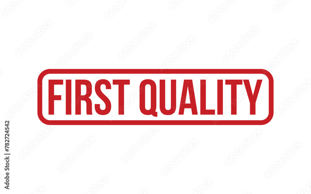 Red First Quality Rubber Stamp Seal Vector Red First Quality Rubber Stamp Seal Vector
