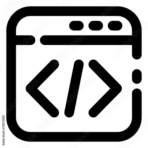 programming code line icon