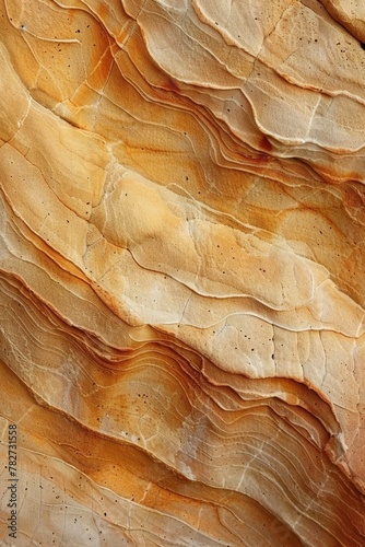 Rough sandstone texture, layered and gritty, warm desert hues © ktianngoen0128