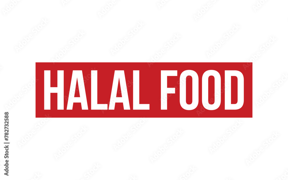 Halal Food Rubber Stamp Seal Vector Halal Food Rubber Stamp Seal Vector