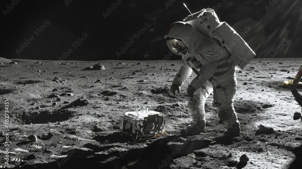 astronaut buying air from an air machine on the moon astronaut buying air from an air machine on the moon